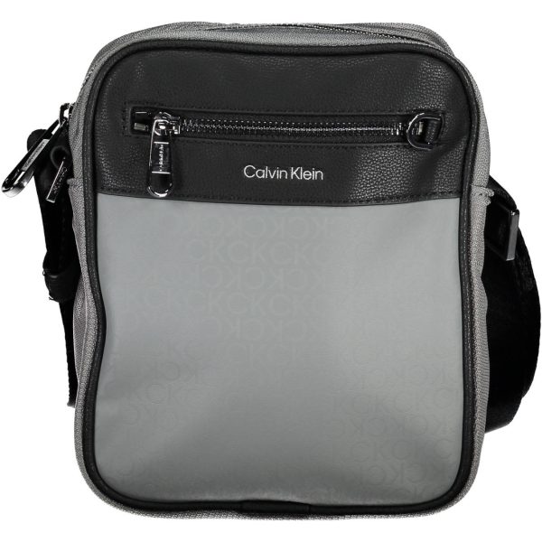 CALVIN KLEIN СИВА МЪЖКА ЧАНТА ПРЕЗ РАМО