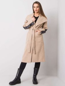 Дамско палто в бежов цвят – модел LK-PL-508316.95P