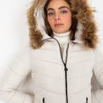 Дамско яке в бял цвят – модел NM-KR-P22-6627.18P