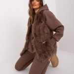 Дамски елек в кафяв цвят – модел AT-KZ-2375.00P