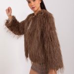 Дамско яке в кафяв цвят – модел AT-KR-2359.96P