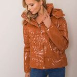 Дамско яке в светлокафяв цвят – модел NM-DE-KR-LC2022.95P