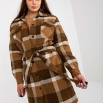 Дамско палто в кафяв цвят – модел LK-PL-509076.57P
