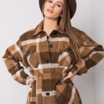 Дамско палто в кафяв цвят – модел LK-PL-508354.16X