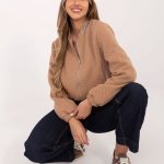 Дамско яке в камел цвят – модел RV-KR-006.16