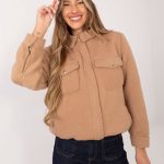 Дамско яке в камел цвят – модел RV-KR-007.95P