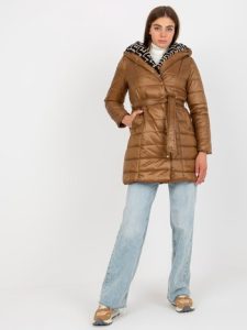 Дамско яке в камел цвят – модел AI-KR-TR8265.98P