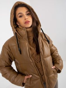 Дамско яке в камел цвят – модел NM-KR-H-923.30X