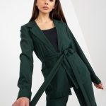 Дамско яке в тъмнозелен цвят – модел LK-MA-507798-1.15P