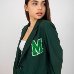 Дамско яке в тъмнозелен цвят – модел LK-MA-509286-3.01P