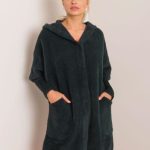 Дамско палто в тъмно каки цвят – модел MBM-PL-1518.95P