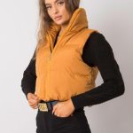 Дамски елек в тъмножълт цвят – модел EM-KZ-898.30