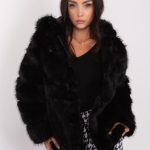Дамско яке в черен цвят – модел AT-KR-2386.00P