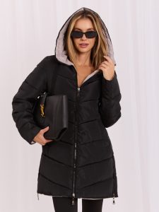 Дамско яке в черен и бежов цвят – модел NM-KR-L22-9872.93