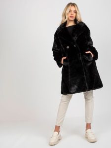Дамско палто в черен цвят – модел TW-PL-2118.95P