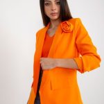 Дамско яке в флуоресцентно оранжев цвят – модел TW-ZT-BI-1071.15