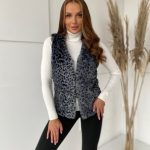 Дамски елек в графит цвят – модел YP-KZ-DT-031.23P