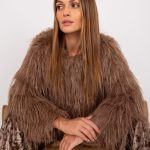 Дамско яке в светлокафяв цвят – модел AT-KR-2359.96P