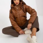 Дамско яке в светлокафяв цвят – модел NM-KR-H-923.37P
