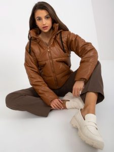 Дамско яке в светлокафяв цвят – модел NM-KR-H-923.37P