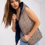 Дамски елек в син цвят – модел YP-KZ-cx4291.95P