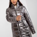 Дамско яке в сребрист цвят – модел LK-KR-507846.79P