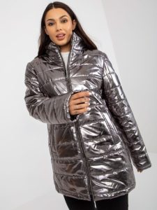 Дамско яке в сребрист цвят – модел LK-KR-507846.79P