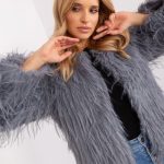 Дамско яке в сив цвят – модел AT-KR-2359.96P