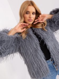Дамско яке в сив цвят – модел AT-KR-2359.96P