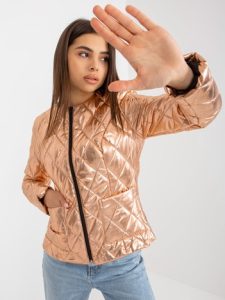 Дамско яке в златист цвят – модел LK-KR-507835.33P