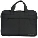 TOMMY HILFIGER BLACK MAN BRIFEFAFSE